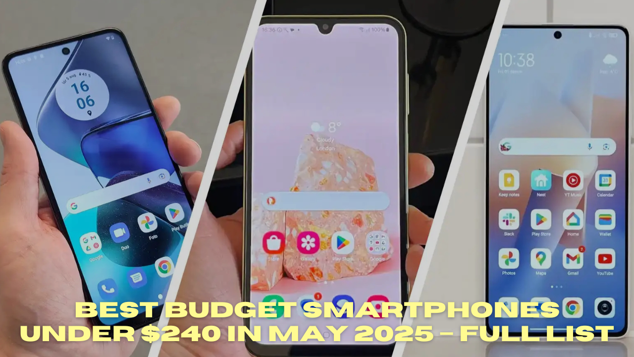Best Budget Smartphones Under $250 in May 2025 – Full List